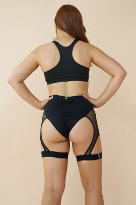 Lunalae Shorts Bex High Cut Garter Nero S
