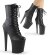 Pleaser Stivaletti XTREME-1020 Similpelle Nero/Nero Opaco EU-38 / US-8