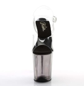 Pleaser Sandali FLAMINGO-808T Trasparente/Argento Fumo EU-37 / US-7