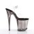 Pleaser Sandali FLAMINGO-808T Trasparente/Argento Fumo EU-37 / US-7