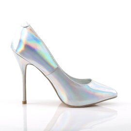 Pleaser AMUSE-20 Décolleté Ologramma Argento EU-39 / US-9