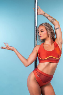 Paradise Chick Shorts Gigi Active Sunset XS
