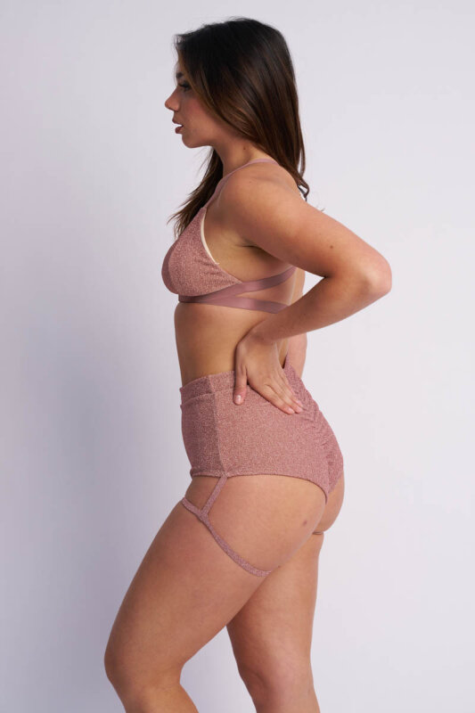 Lunalae Top Follow Me Oro Rosa Lurex XS