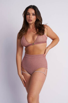 Lunalae Top Follow Me Oro Rosa Lurex M