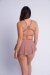 Lunalae Shorts Free Flow High Waist Oro Rosa Lurex L