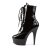 Pleaser DELIGHT-1020 Stivaletti - Vernice Nero/Nero EU-36 / US-6