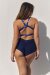 Lunalae Top Follow Me Blu Nero Lurex