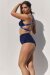 Lunalae Top Follow Me Blu Nero Lurex L