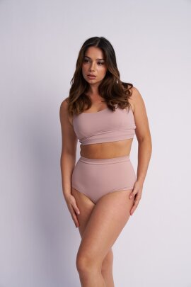 Lunalae Shorts High Waist Basic Taupe XS