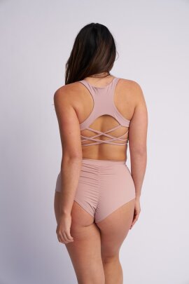 Lunalae Shorts High Waist Basic Taupe S