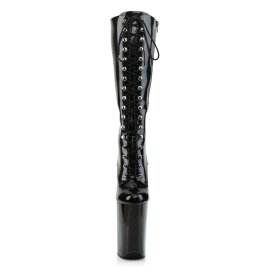 Pleaser INFINITY-2020 Stivali Vernice Nero/Nero EU-39 / US-9