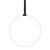 PoleSports Cerchio Aereo Sospensione a punto zero Ø 26,9 mm - Bianco