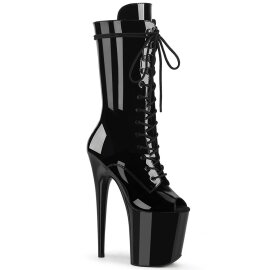 Pleaser FLAMINGO-1051 Stivaletti con Plateau Vernice Nero...