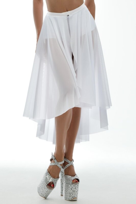 i-Style Gonna Pareo Crystal Mesh Bianco