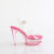 Fabulicious MARTINI-508 Sandali Con Plateau Trasparente Fumo Rosa EU-37 / US-7