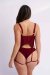 Lunalae Top Victoria Mesh Suspender Rosso L
