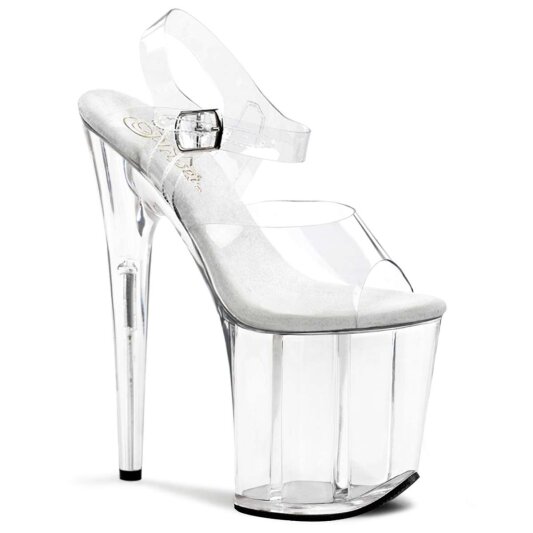 Pleaser Sandali FLAMINGO-808 Trasparente/Trasparente EU-39 / US-9