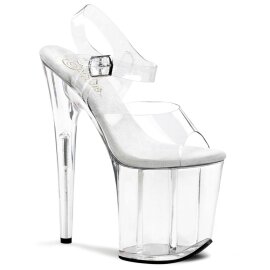 Pleaser Sandali FLAMINGO-808 Trasparente/Trasparente EU-39 / US-9