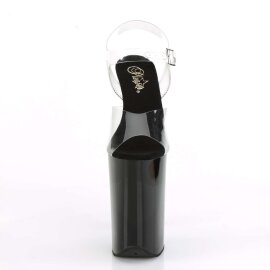 Pleaser Sandali INFINITY-908 Trasparente/Nero EU-36 / US-6