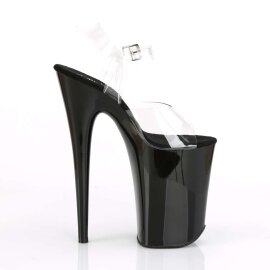 Pleaser Sandali INFINITY-908 Trasparente/Nero EU-36 / US-6