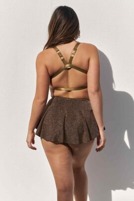 Lunalae Shorts Free Flow Oro Nero Lurex