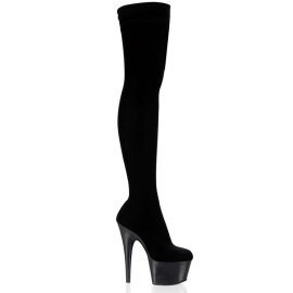 Pleaser ADORE-3002 Stivali Sopra Il Ginocchio Velluto...