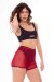 Paradise Chick Shorts Medusa Mesh Rosso Ciliegia M/L
