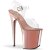 Pleaser Sandali FLAMINGO-808 Trasparente/Dorato Rosa Cromato EU-38 / US-8