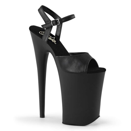 Pleaser Sandali INFINITY-909 Similpelle Nero/Nero Opaco EU-39 / US-9