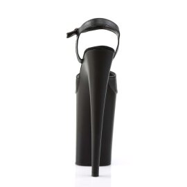 Pleaser Sandali INFINITY-909 Similpelle Nero/Nero Opaco EU-39 / US-9