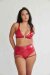 Lunalae Top Follow Me Effetto Vernice Rosso S