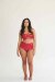 Lunalae Top Paige Effetto Vernice Rosso XL