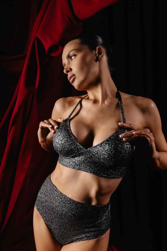 Polerina Top Bikini Argento Stardust XS