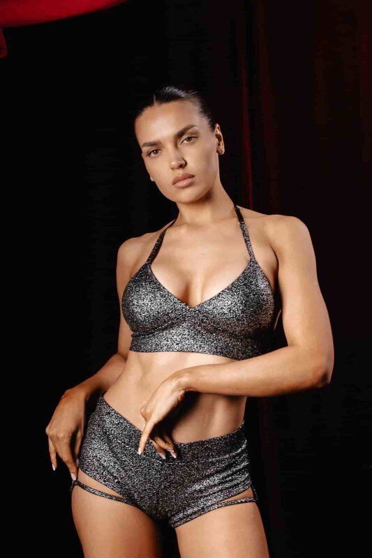 Polerina Shorts Exotica Argento Stardust L