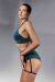 Polerina Top Bikini Verde Petrolio Lurex L