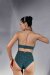 Polerina Top Bikini Verde Petrolio Lurex XL