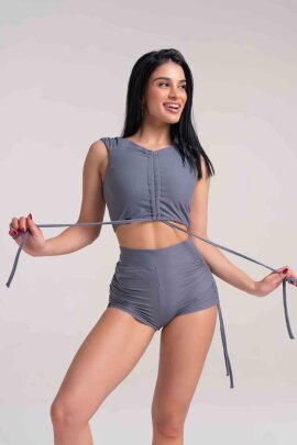 Paradise Chick Top Supreme Cozy Grigio