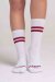 Paradise Chick Supreme Poledance Calzini Bianco Bordeaux