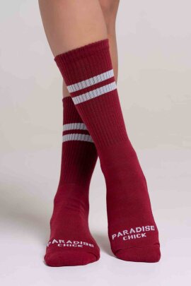 Paradise Chick Supreme Poledance Calzini Bordeaux