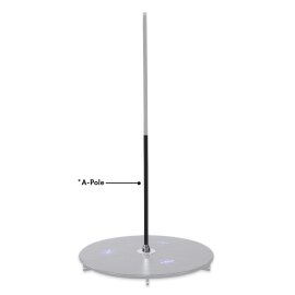 X-Pole X-Stage Lite A-Pole Verniciato a Polvere Nero 45 mm