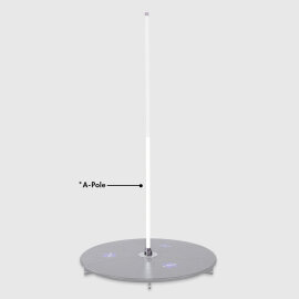 X-Pole X-Stage Lite A-Pole Verniciato a Polvere Bianco 45 mm