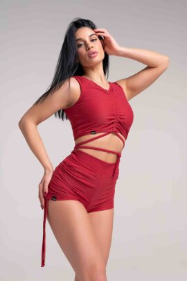 Paradise Chick Top Supreme Cozy Bordeaux XS