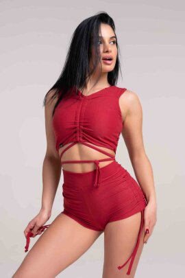 Paradise Chick Top Supreme Cozy Bordeaux XL