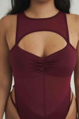 Lunalae Body Charlie Mesh Bordeaux XS