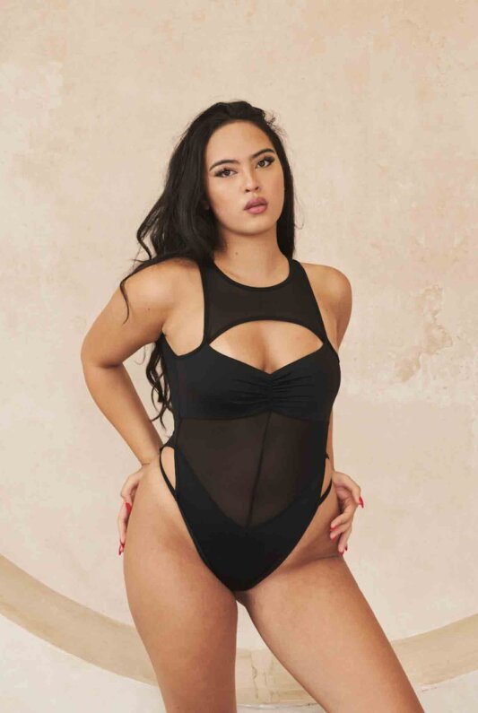 Lunalae Body Charlie Mesh Nero S