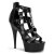 Pleaser Sandali DELIGHT-682 Similpelle Nero/Nero EU-40 / US-10