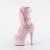 Pleaser ADORE-1043 Stivaletti con Plateau Vernice Rosa Chiaro EU-40 / US-10