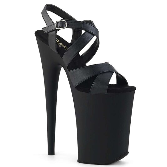 Pleaser Sandali INFINITY-997 Similpelle Nero/Nero Opaco EU-36 / US-6