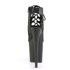 Pleaser FLAMINGO-800-20 Stivaletti - Similpelle Nero/Nero Opaco EU-39 / US-9