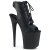 Pleaser FLAMINGO-800-20 Stivaletti - Similpelle Nero/Nero Opaco EU-39 / US-9